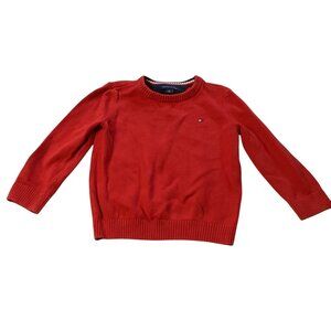 Tommy Hilfiger: Red Long Sleeve Sweater, Size XS (4-5)